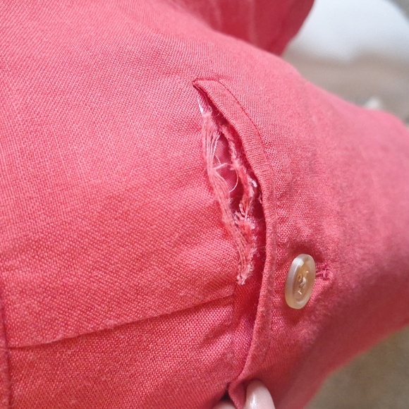 LOFT Ann Taylor Coral Linen Blend Shorts – Size 8 - Picture 4 of 4